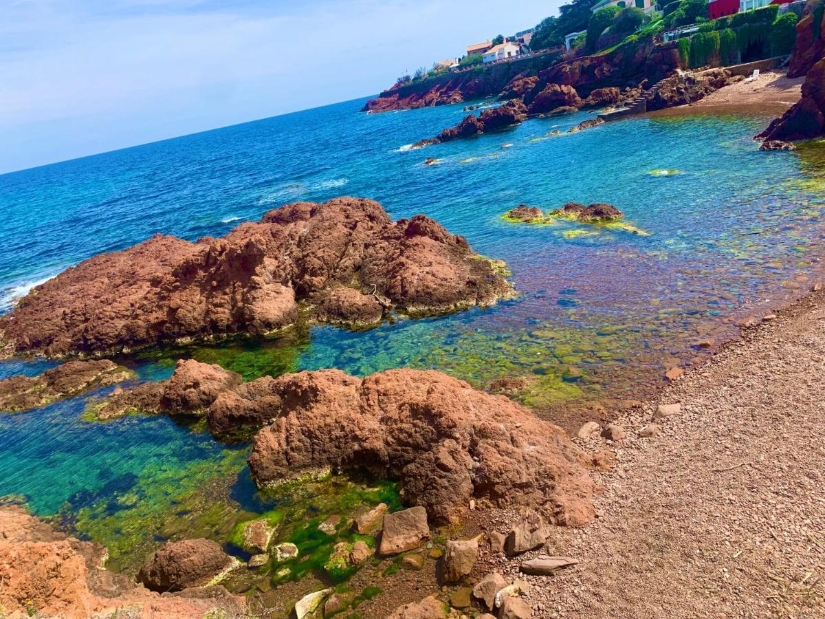 Saint-Raphaël La Belle Vue-Charming Duplex Apartment With Sea View, 50 Meters From Beach And Private Parking מראה חיצוני תמונה